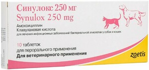 Синулокс 250 мг, Synulox