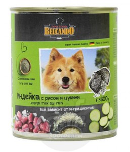Консервы Belcando для собак, Индейка рис и цукини 800 г