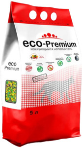 ECO Premium комкующийся древесный наполнитель с ароматом тутти-фрутти, Эко Премиум