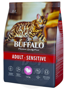 Mr. Buffalo Adult sensitive индейка, Буффало 0,4 кг