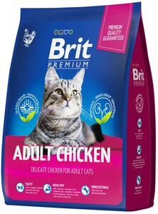 Brit Premium adult cat chicken производство Россия, Брит 2 кг+ 500 г