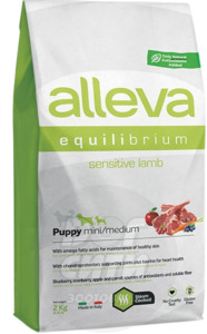 Alleva Equilibrium Sensitive Lamb puppy mini&medium, Аллева Эквилибриум 2 кг