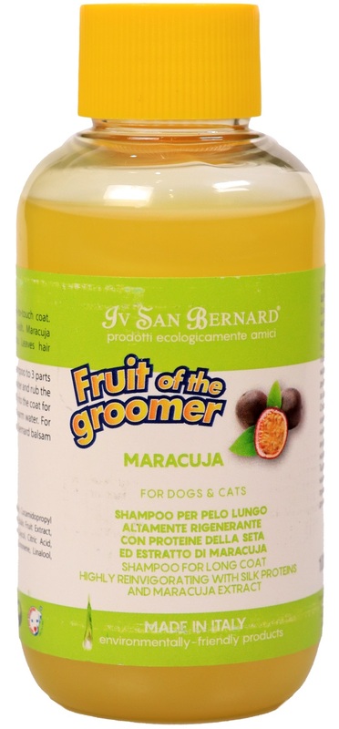 Шампунь ISB Fruit of the Groomer Maracuja для длинной шерсти с протеинами, Ив Сан Бернард