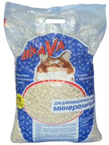 Наполнитель Брава для длинношерстных кошек, BraVa 15 л.