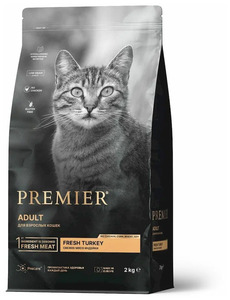 Premier Cat Turkey Adult свежее мясо индейки, Премьер