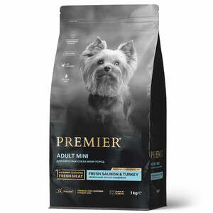 Premier Dog Salmon&Turkey Adult Mini, Премьер