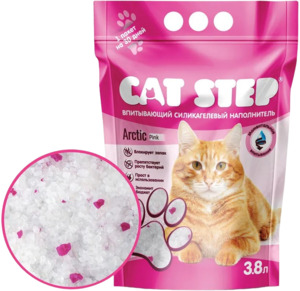 Кэт Стэп силикагелевый наполнитель Arctic Pink, Cat Step