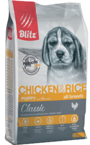 Blitz Puppy Classic для щенков с курицей, Блитс 2 кг