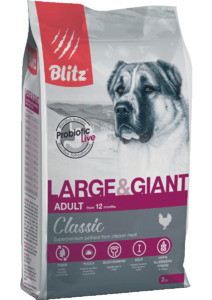 Blitz для собак крупных и гагантских пород, Блитс 15 кг