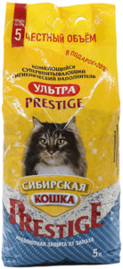 Сибирская Кошка Ультра Prestige комкующийся 5 л