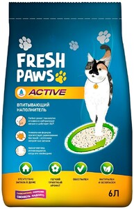 Наполнитель Fresh Paws Active с активированным углем, Фреш Павс