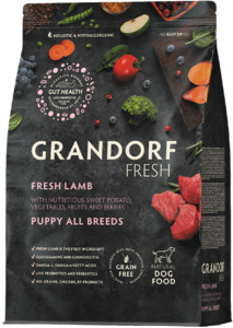 Grandorf Fresh Свежее мясо ягненка с бататом для щенков, Грандорф