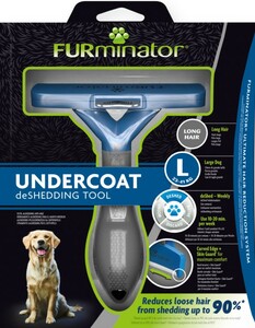 FURminator L для крупных собак с длинной шерстью, ФУРминатор L (160*116*50 мм)