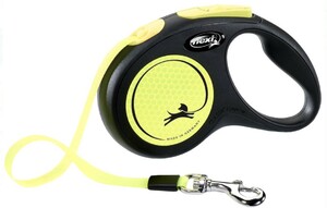 Рулетка Flexi Neon Safety Plus ремень S 5м, Флекси