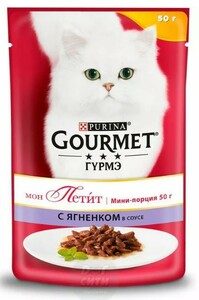 Gourmet Mon Petit ягненок, пауч 50 гр