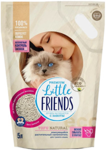 Наполнитель Little Friends Tofu Natural, Литл Френдс