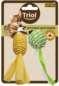 Игрушка Triol Natural Мяч и мышь, Триол