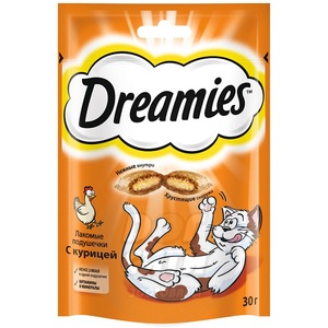 Вискас лакомые подушечки Dreamies с курицей