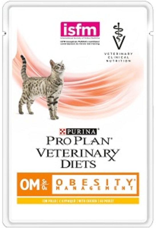 Purina OM Obesity Feline, пауч Пурина