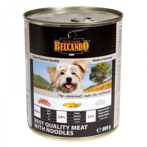 Консервы Belcando для собак, Мясо с лапшой  400 г