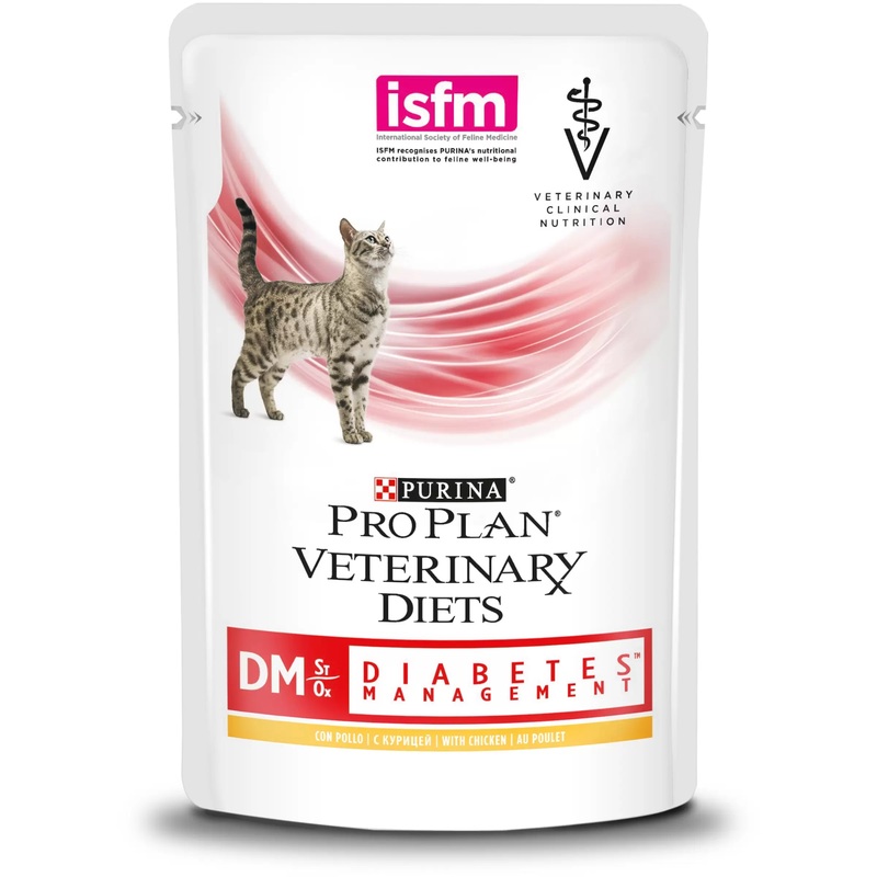 Purina DM Diabetes Management Feline с курицей, пауч Пурина