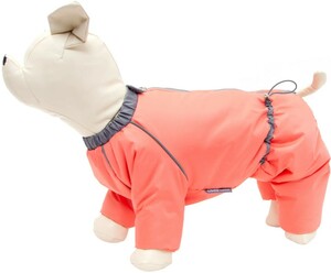 Комбинезон OSSO для собак Снежинка коралл для девочки, ОССО №37 (l спины=37см, d груди=58см)